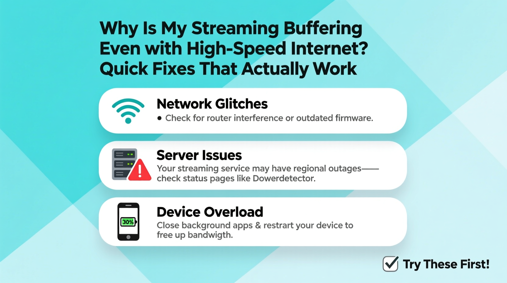 why is my streaming buffering even with high speed internet quick fixes that work