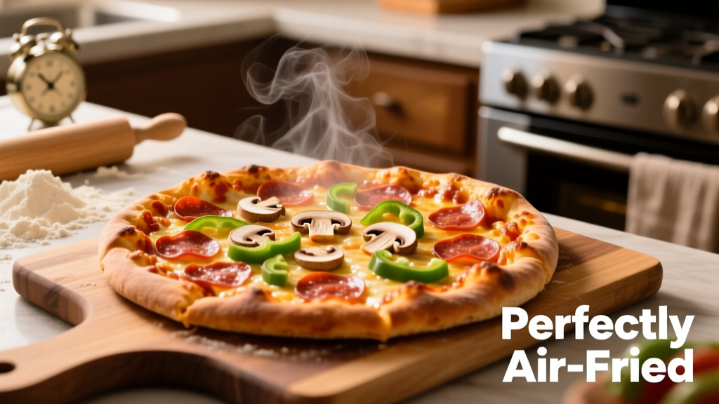Air Fry DiGiorno Rising Crust Pizza Perfectly