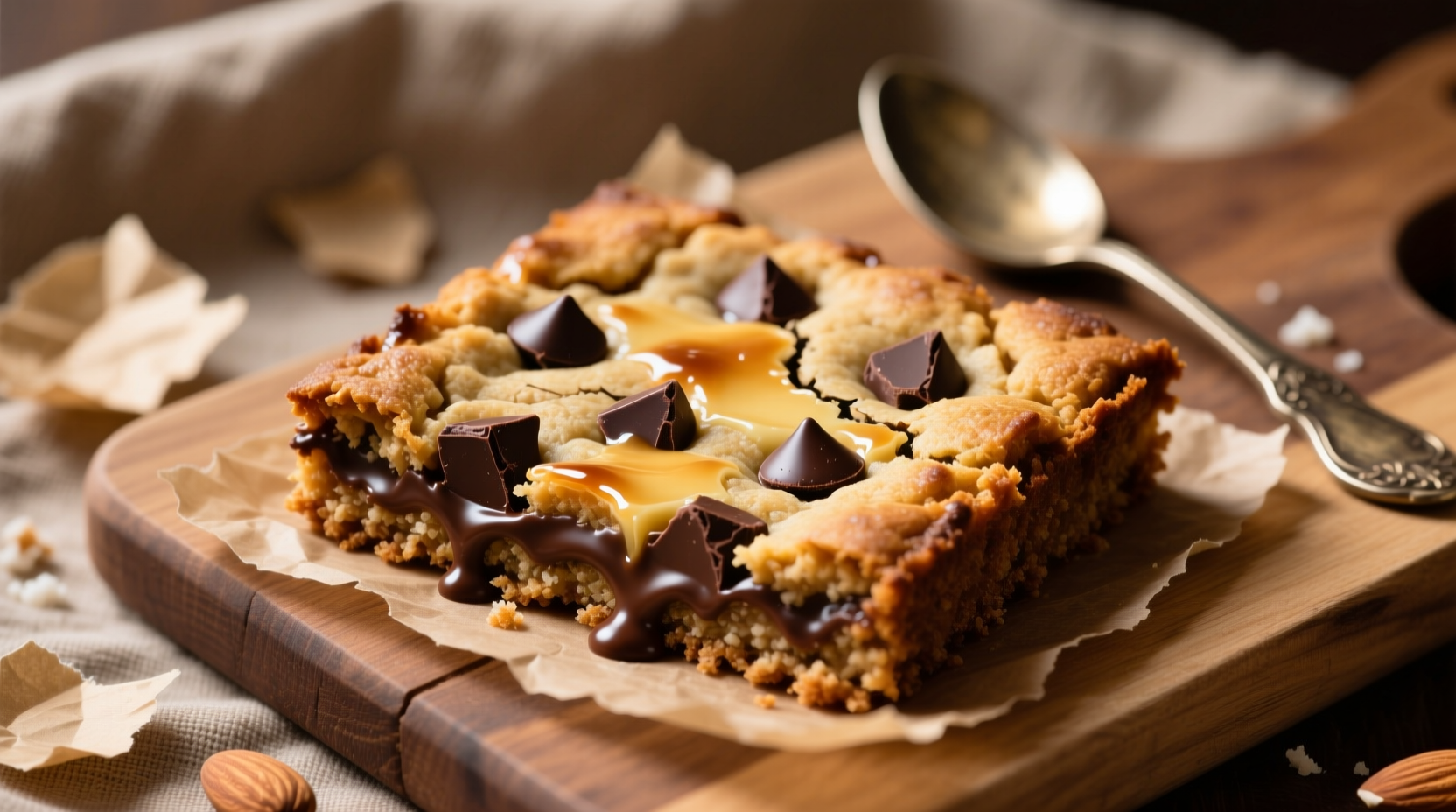 gluten free browned butter chocolate chip cookie bars recipe
