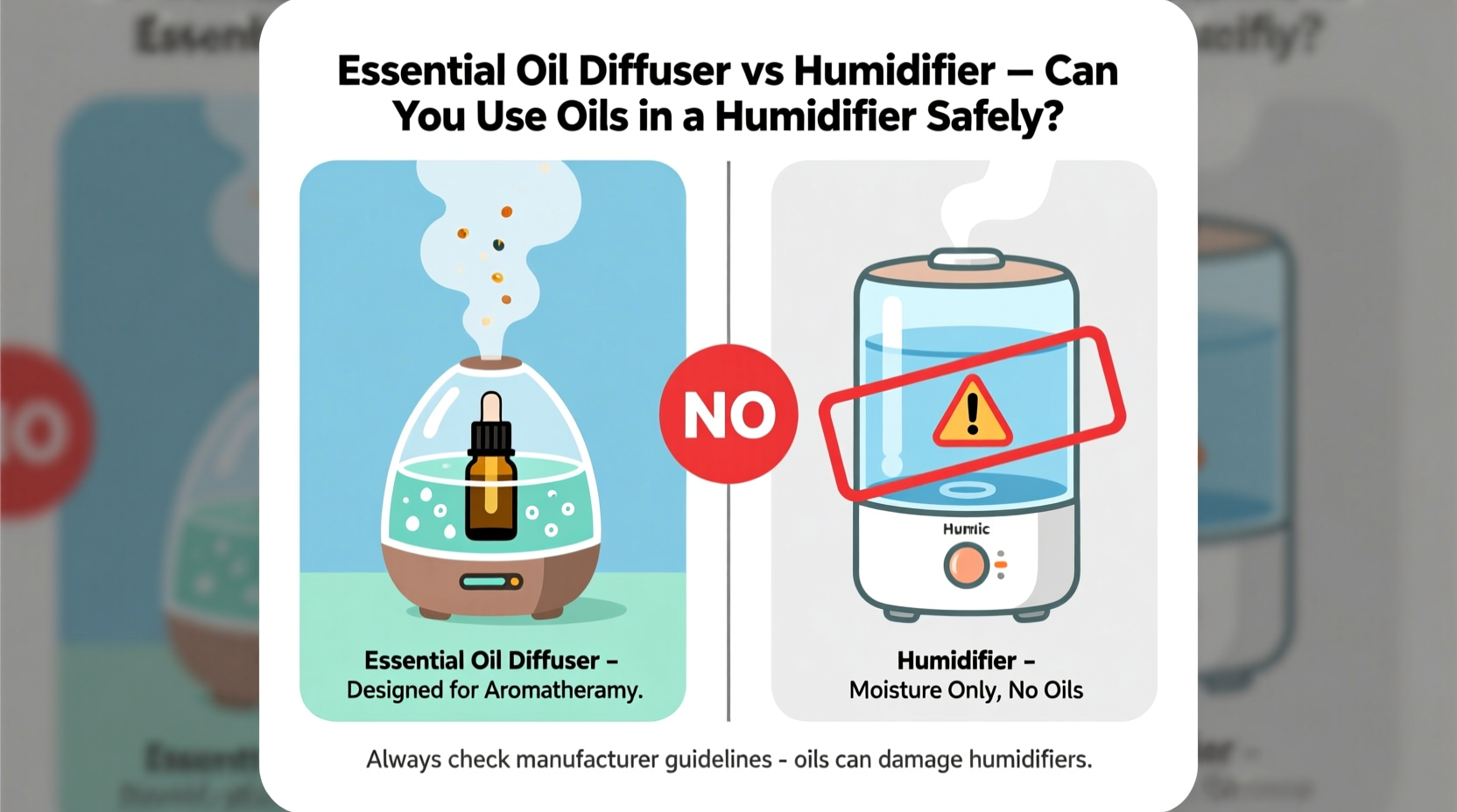 essential oil diffuser vs humidifier can you use oils in a humidifier safely