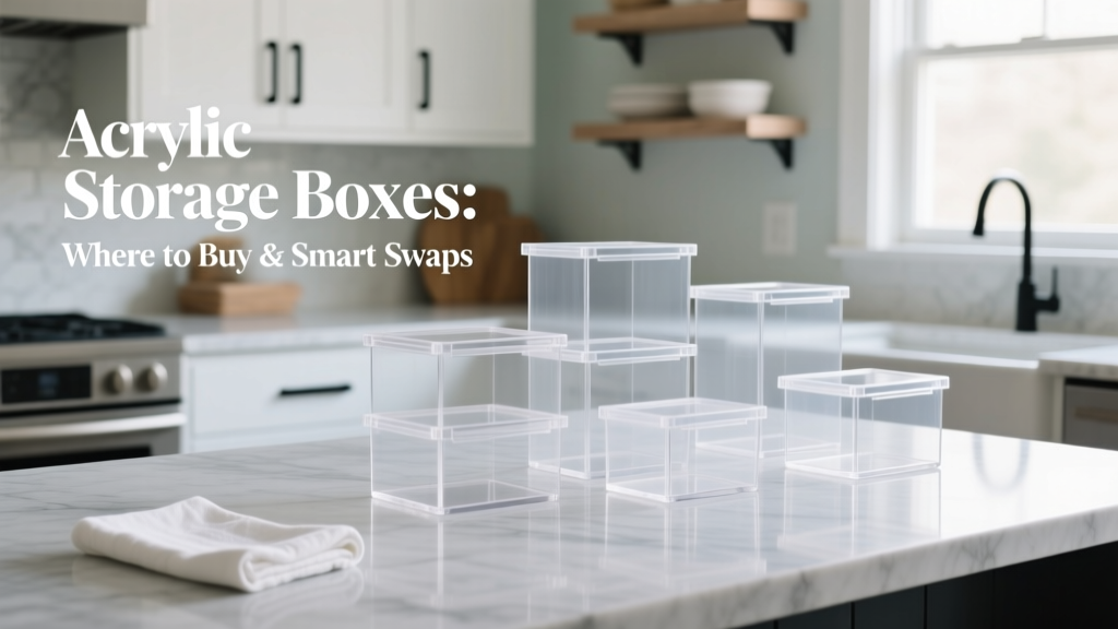 Acrylic Storage Boxes: Where to Buy & Smart Swaps