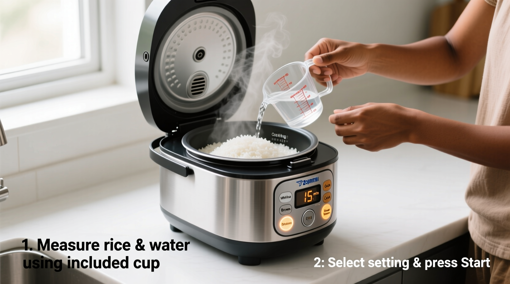 how to use zojirushi rice cooker