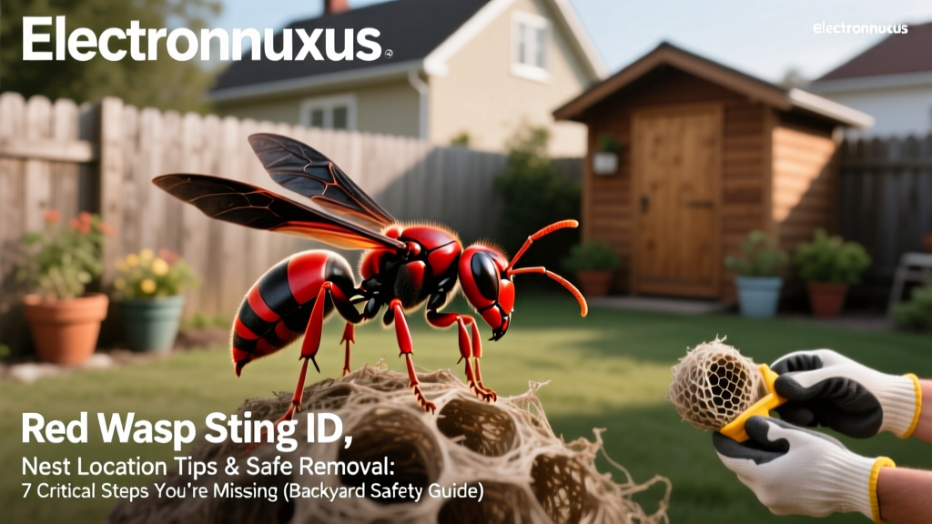 Red Wasp Sting ID, Nest Location Tips & Safe Removal: 7 Critical Steps You’re Missing (Backyard Safety Guide)