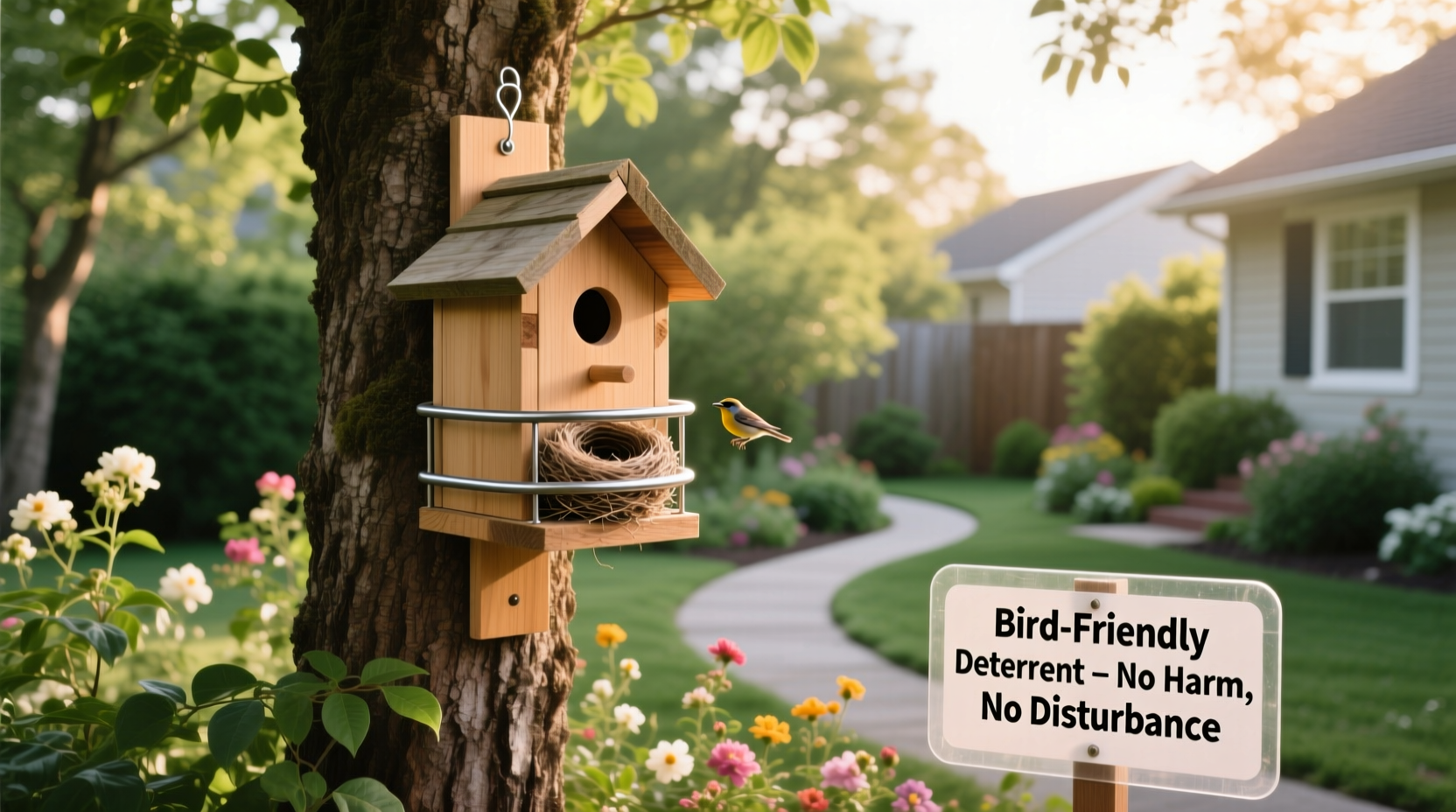 how to keep birds from building a nest