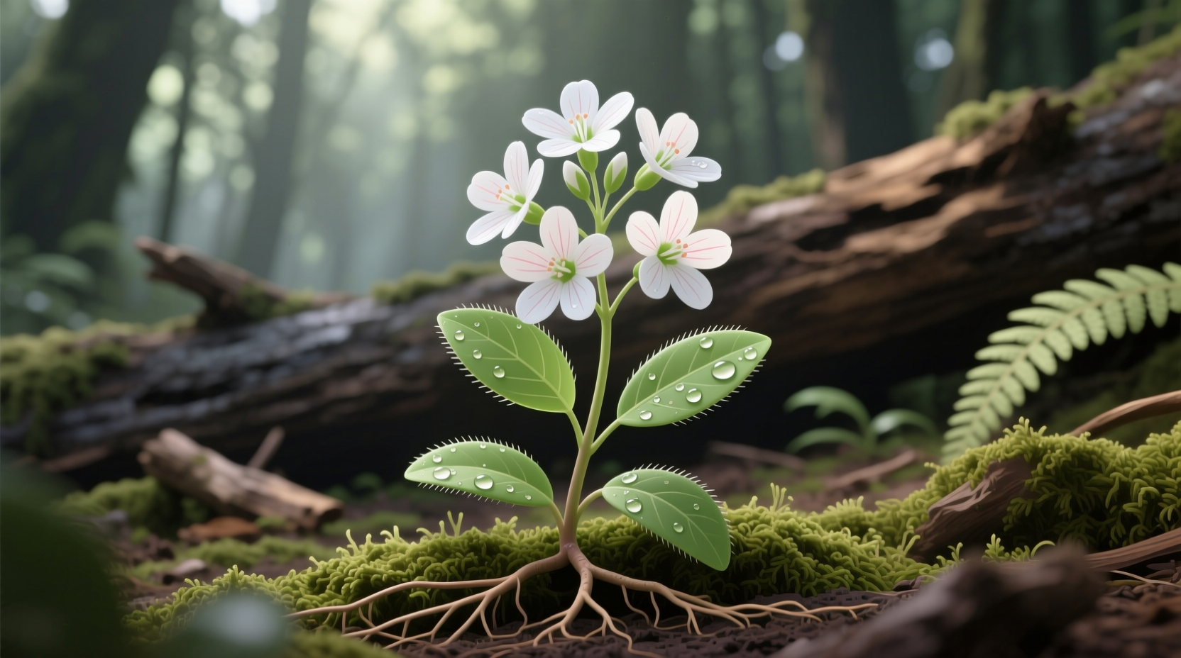 mazus reptans alba