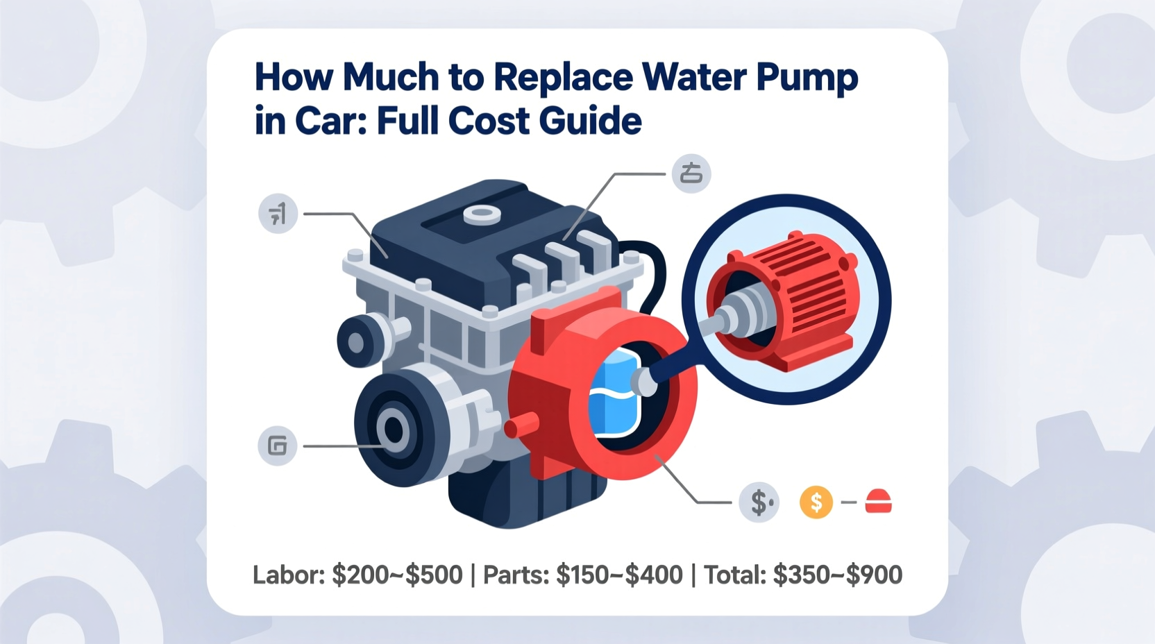 how much to replace water pump in car