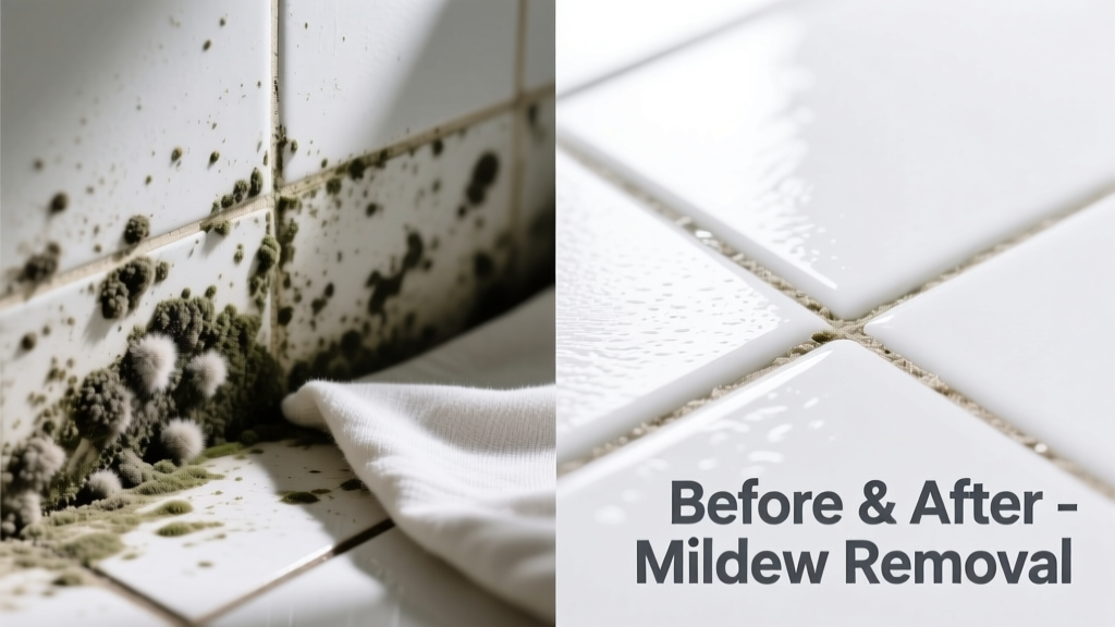 How to Remove Mildew from Walls, Fabric, and Grout