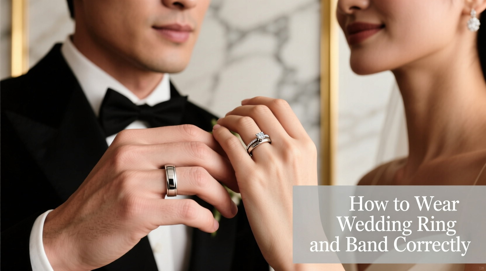 how to wear wedding ring and band