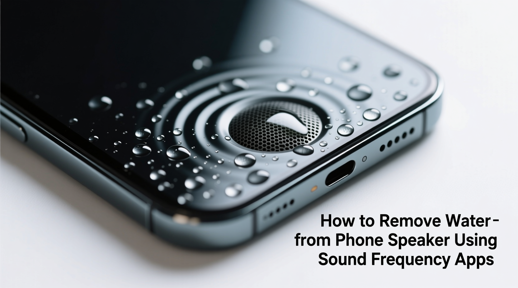 how to get water out of your phone speaker using sound frequency apps