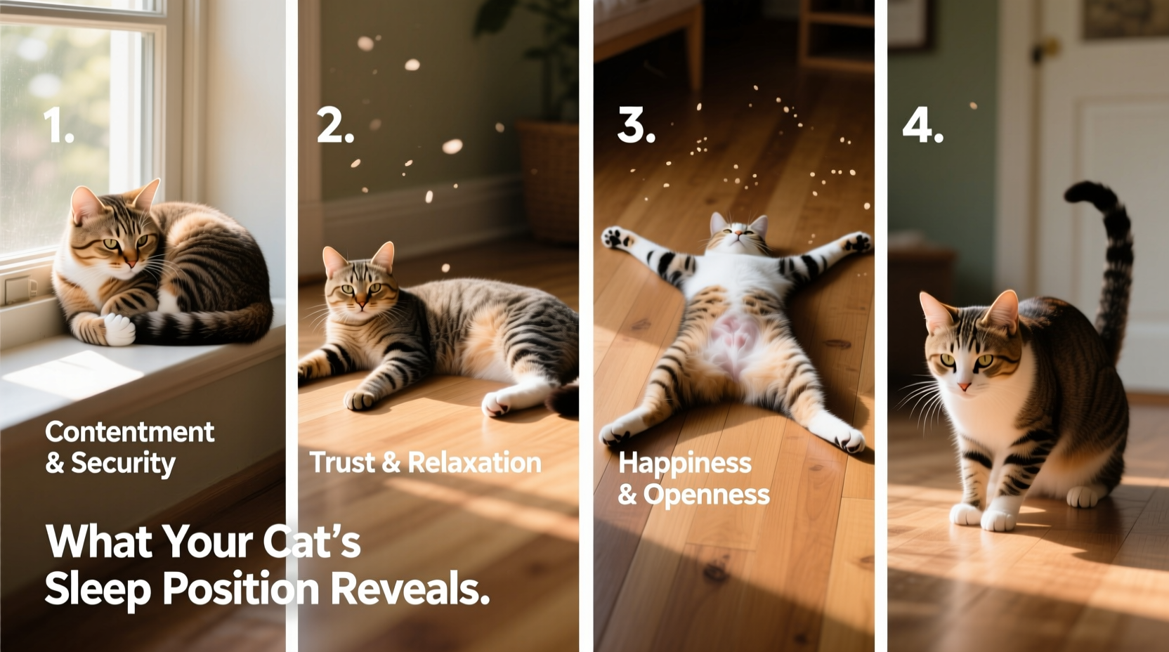 why does my cat sleep in weird positions what each pose says about their mood