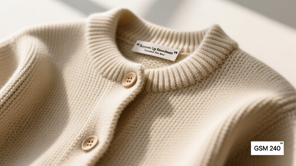 Knitted Button Up Sweater: Fabric Guide & Sourcing Insights