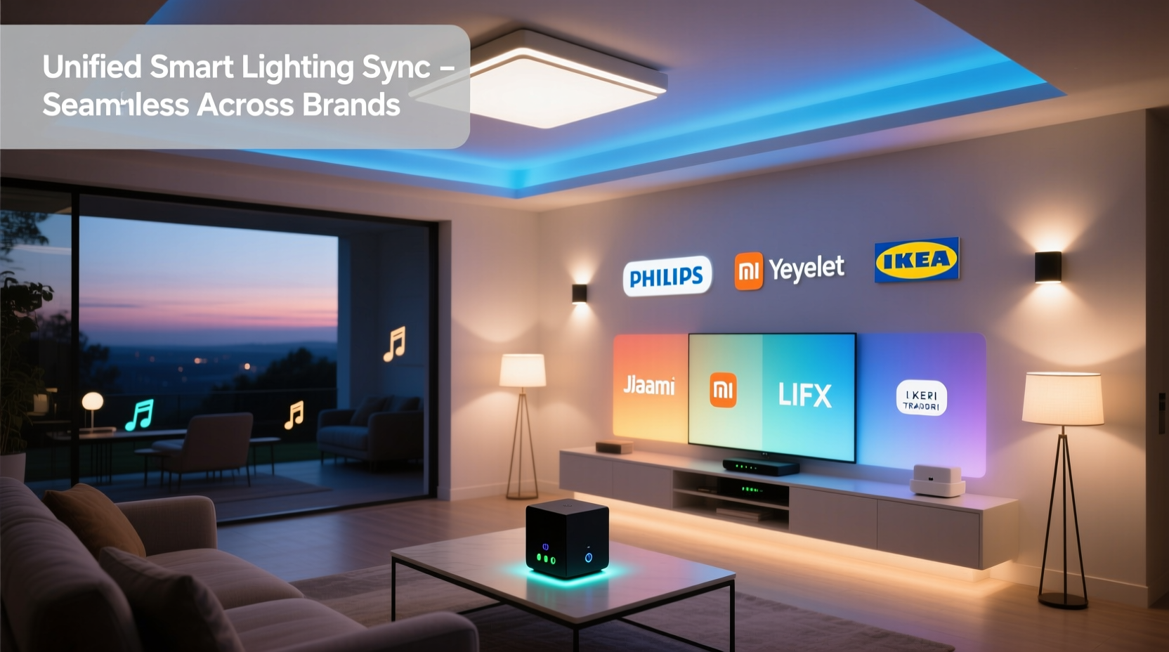 how to sync multiple smart light brands for a unified display