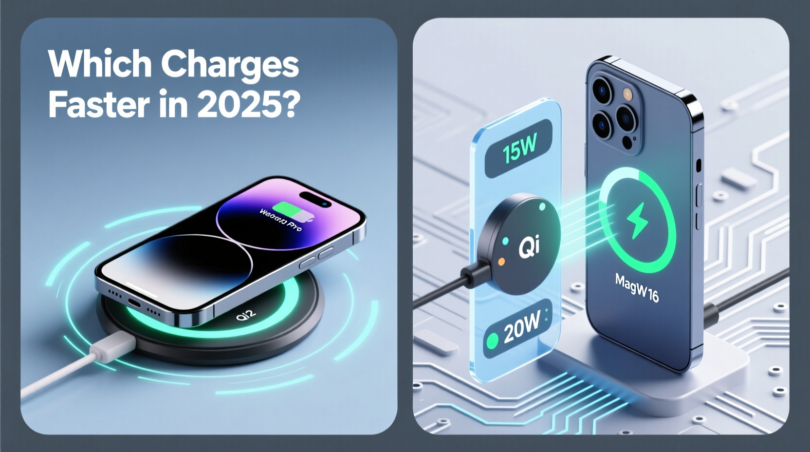 wireless charging pad vs magnetic snap which charges iphone faster in 2025
