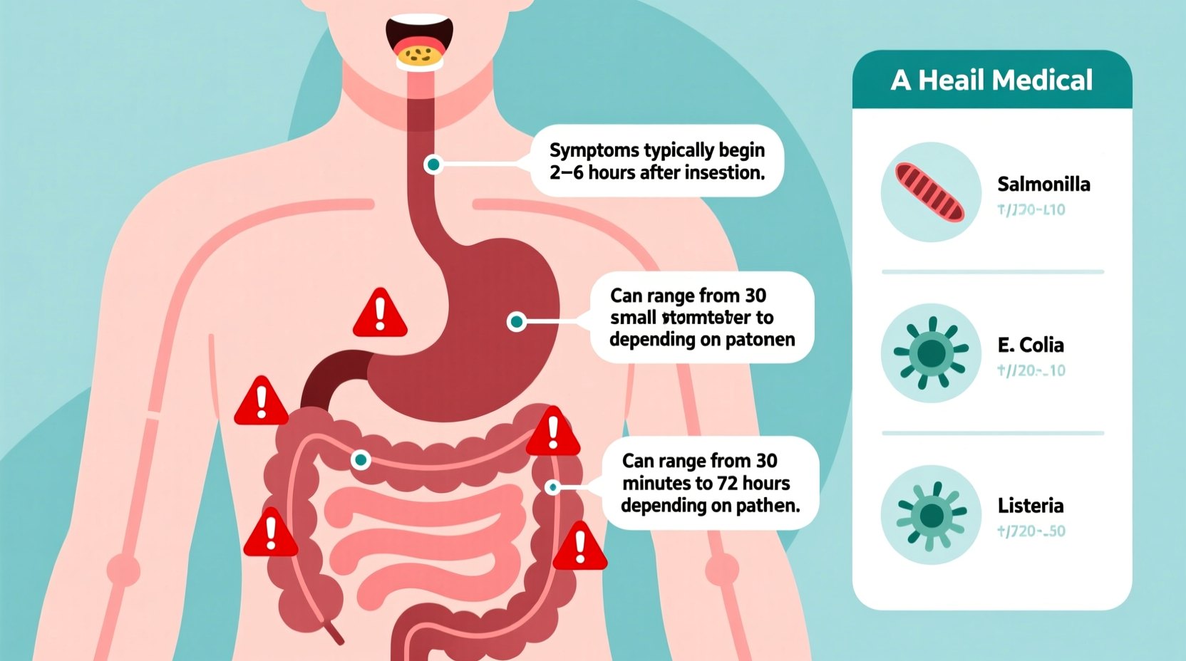 how long does it take food poisoning to hit