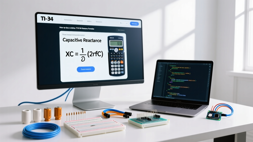 How to Use an Online TI 34 Calculator for Capacitive Reactance Formulas