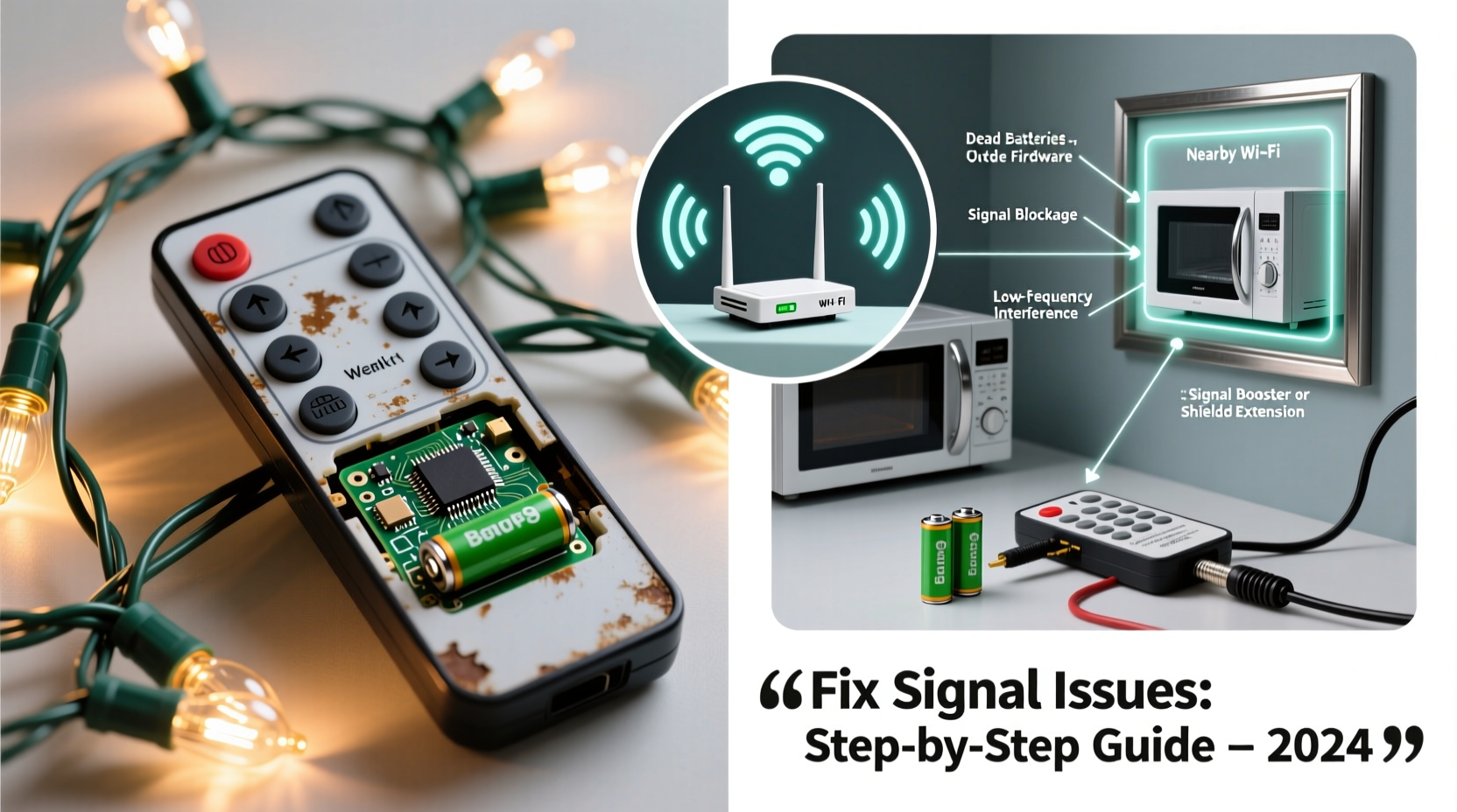 why are some christmas light remotes unreliable and how to fix signal issues