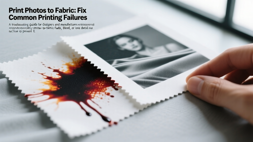 Print Photos to Fabric: Fix Common Printing Failures