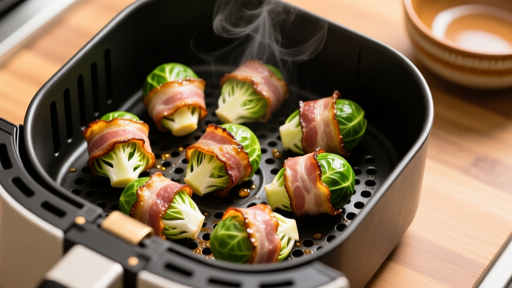Crispy Pancetta Brussels Sprouts in Air Fryer