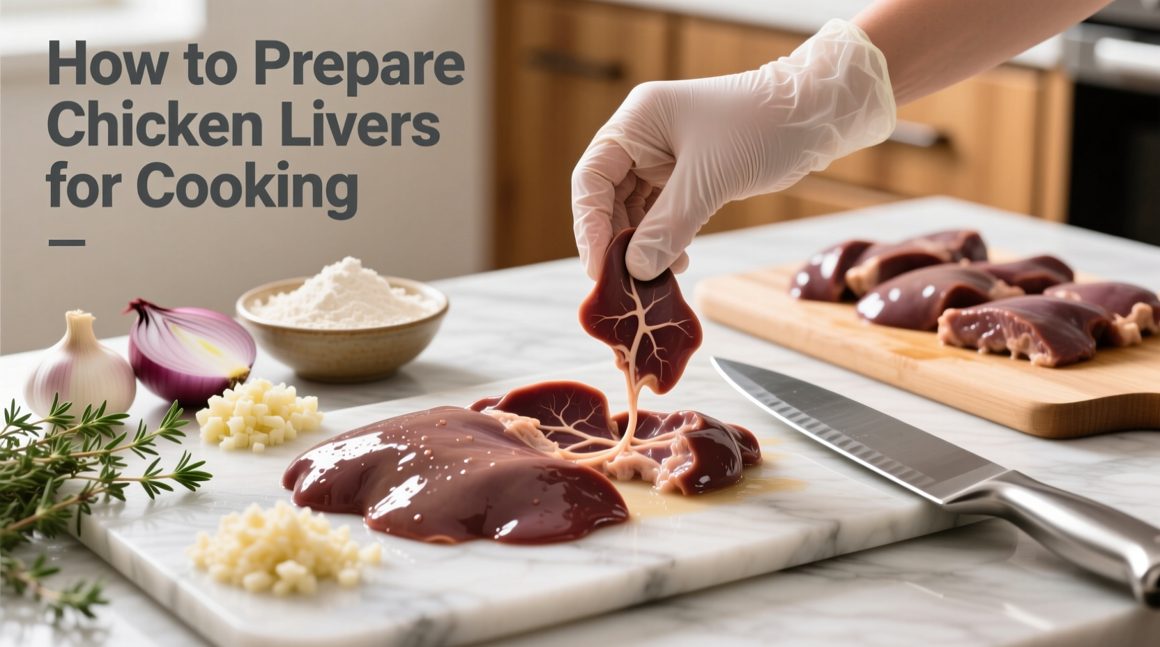 how to prepare chicken livers for cooking