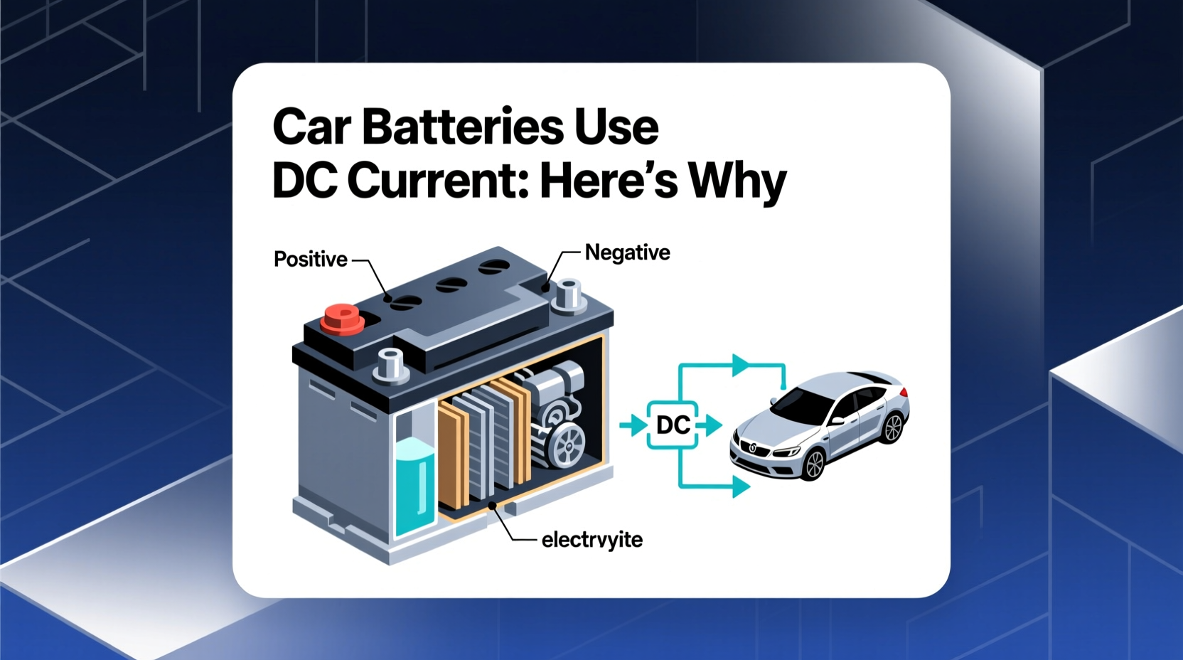 are car batteries ac or dc current