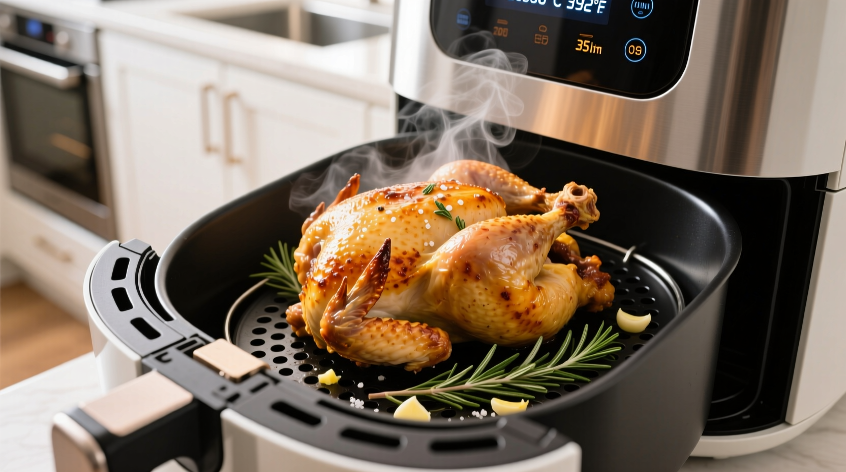 make roast chicken in half the time with the help of a