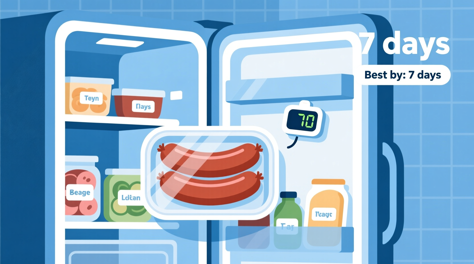 how long does cooked sausage last in the fridge