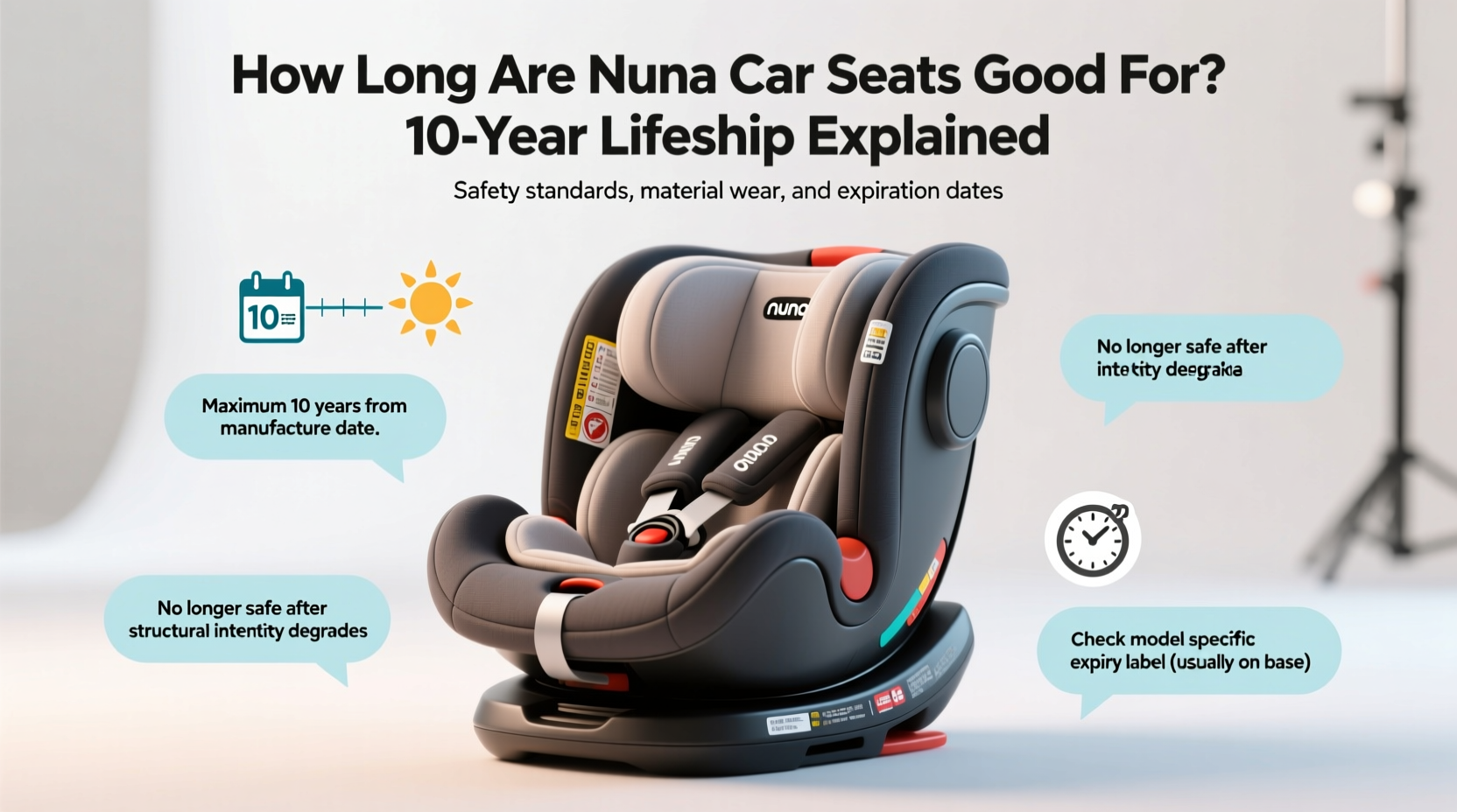 how long are nuna car seats good for