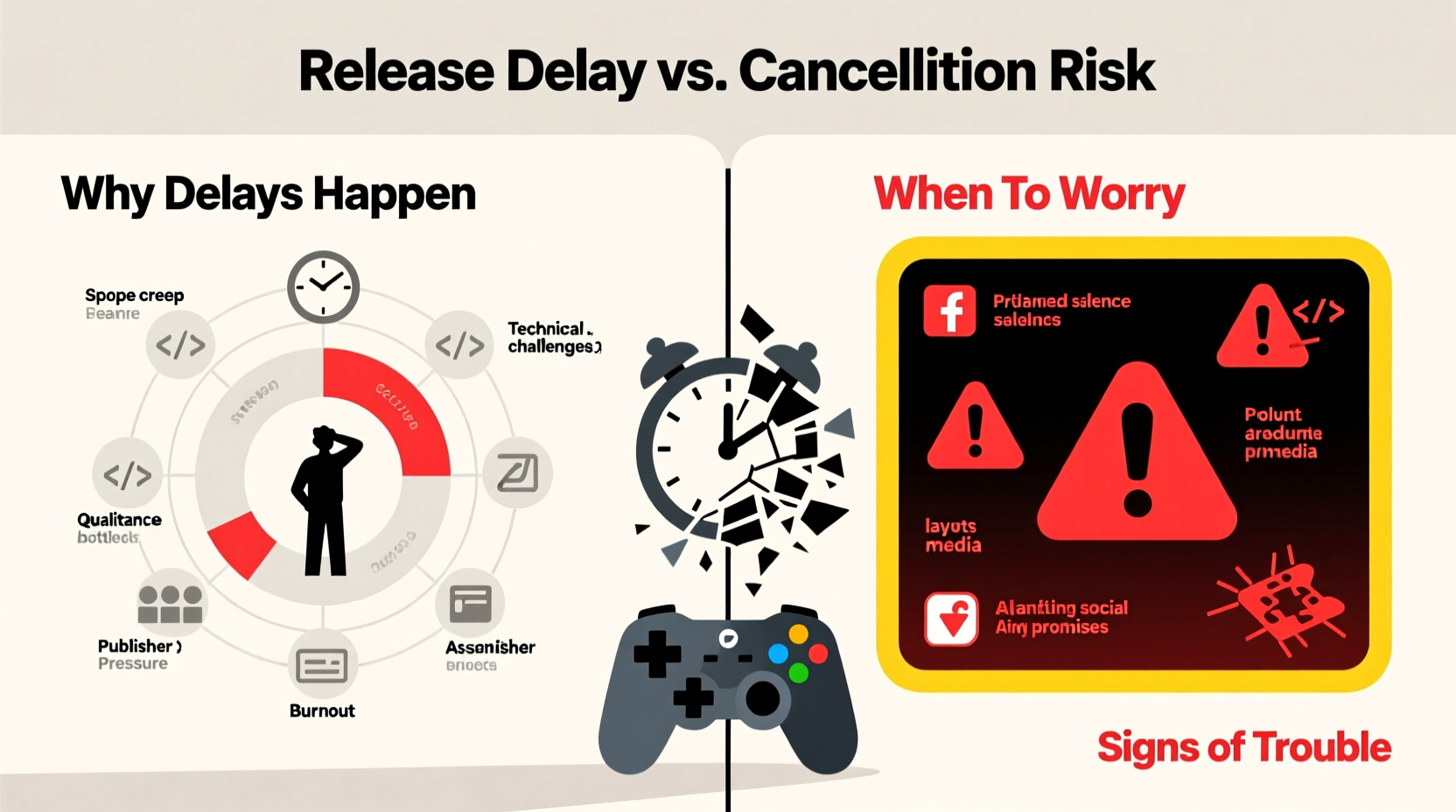 why do game developers delay releases and when should you worry about cancellation