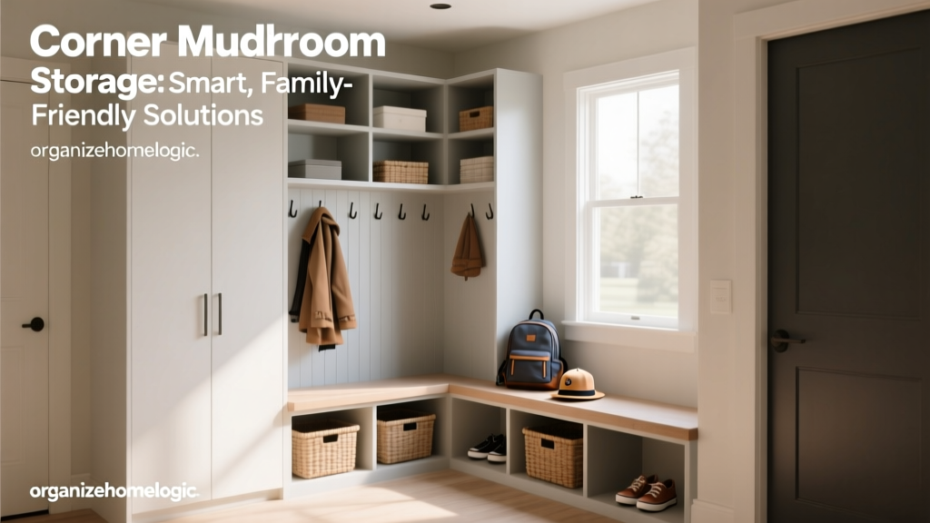 Corner Mudroom Storage: Smart, Family-Friendly Solutions