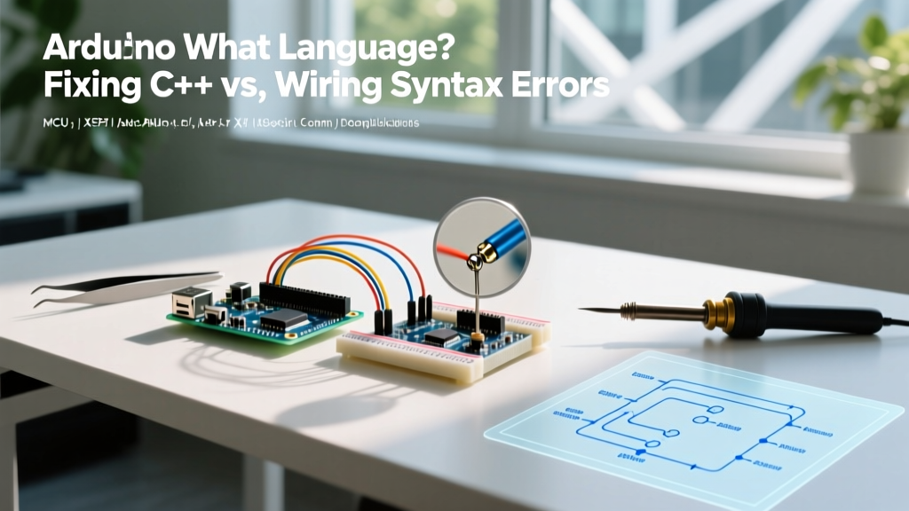 Arduino What Language? Fixing C++ vs. Wiring Syntax Errors