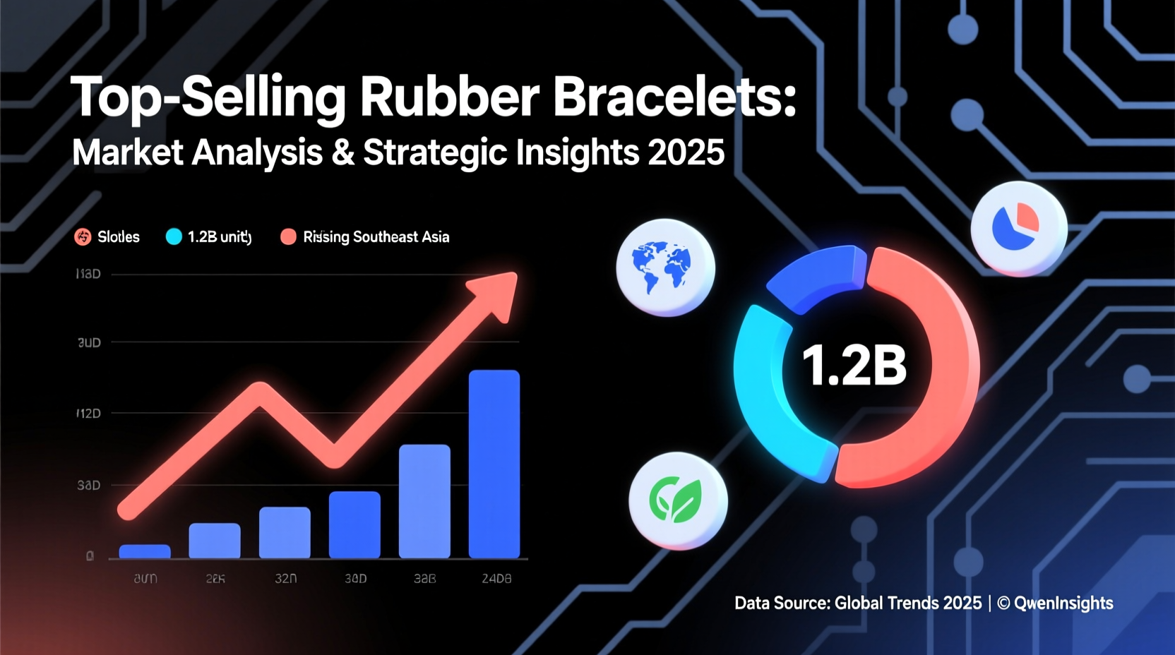 best selling rubber bracelet