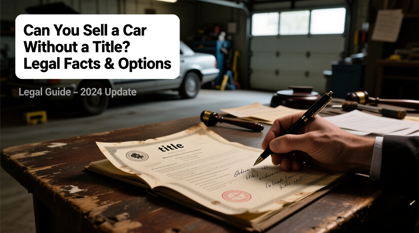 can you sale a car without title