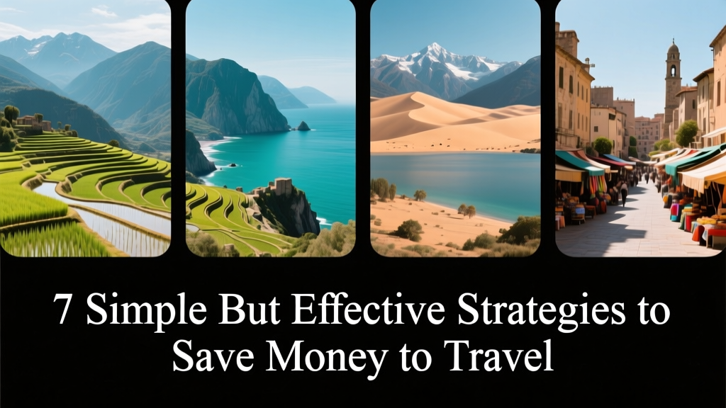 7 Simple But Effective Strategies To Save Money To Travel