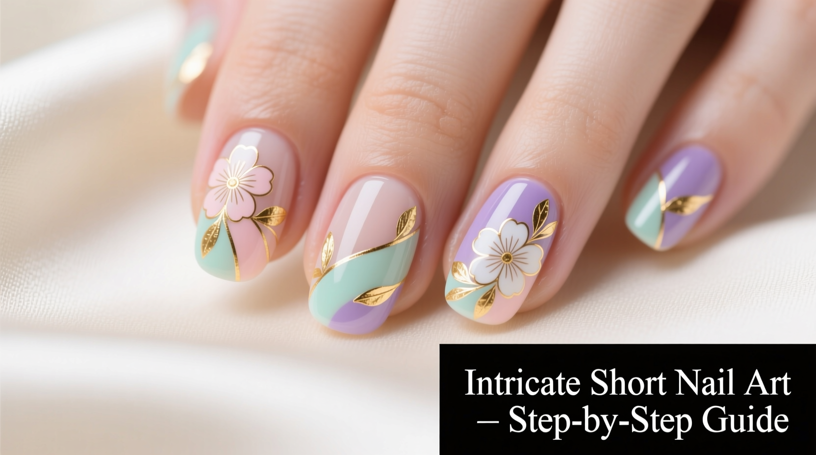 how to style short nails with intricate designs