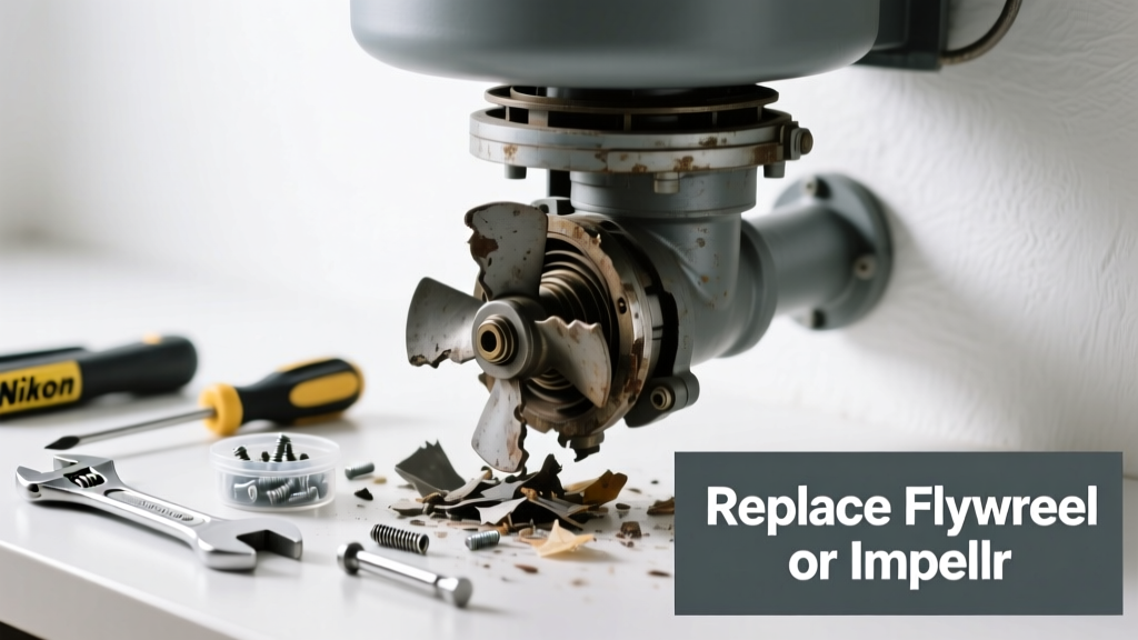 Garbage Disposal Jammed? Replace the Flywheel or Impeller