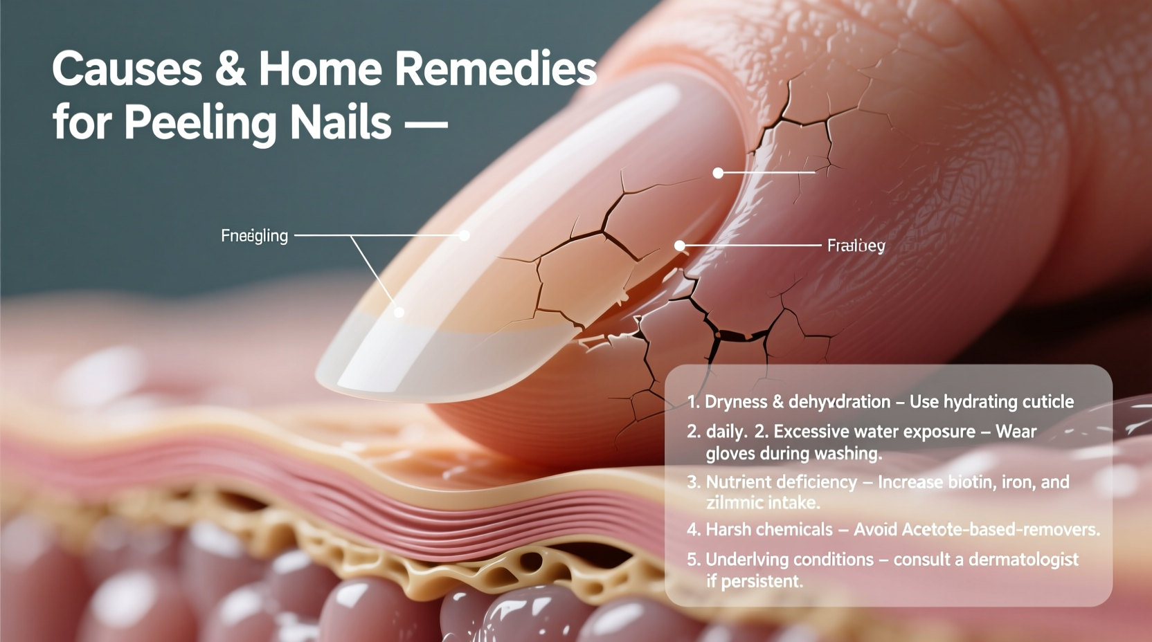 why do my nails keep peeling and what can i do at home to stop it