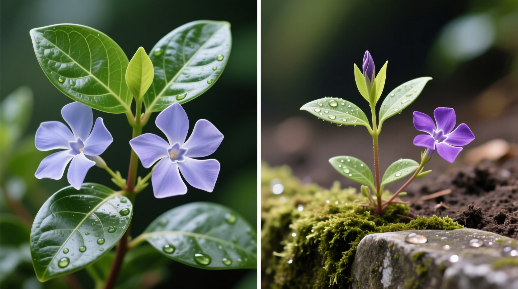 vinca major vs minor