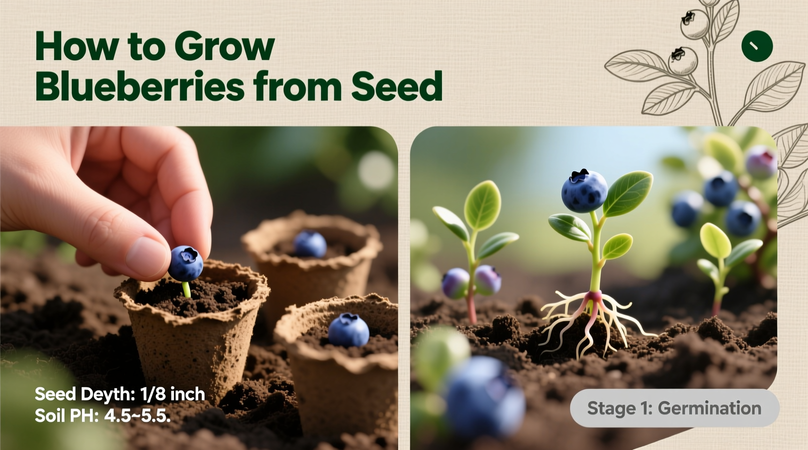 How to Grow Blueberries from Seed: Complete Guide