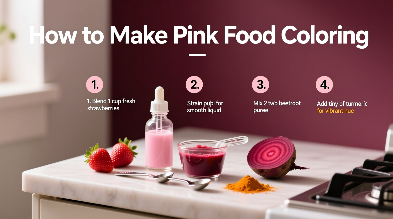 how to make pink food coloring