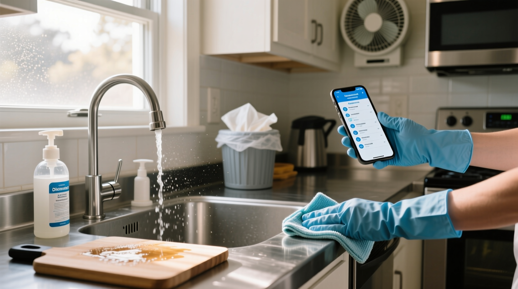 how to sanitize kitchen coronavirus