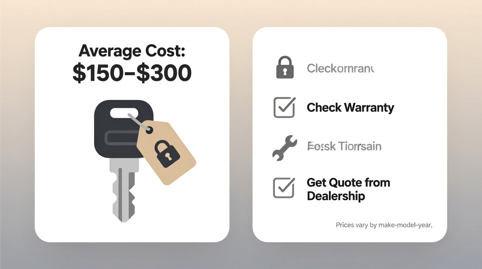 how much does a replacement car key cost