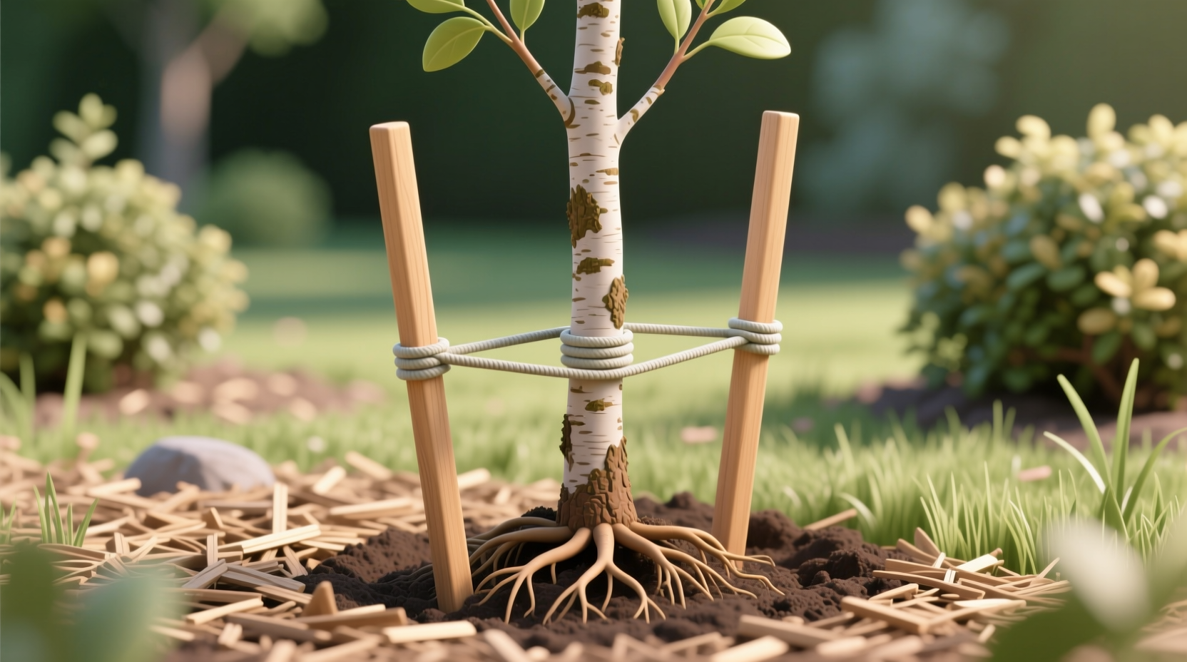 how to stake a tree correctly