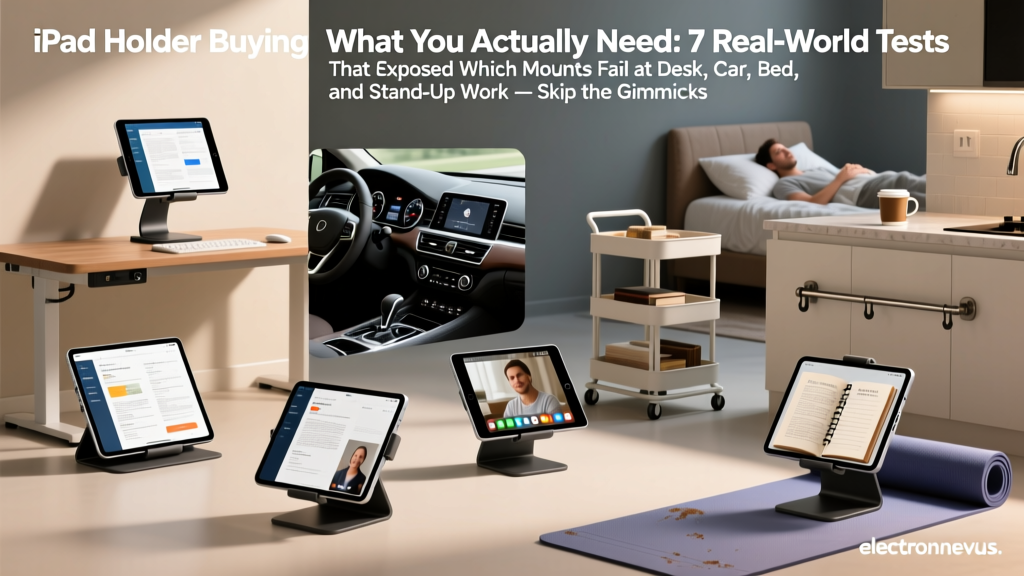 iPad Holder Buying What You Actually Need: 7 Real-World Tests That Exposed Which Mounts Fail at Desk, Car, Bed, and Stand-Up Work — Skip the Gimmicks