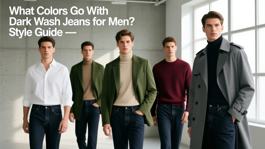 What Colors Go With Dark Wash Jeans for Men? Style Guide