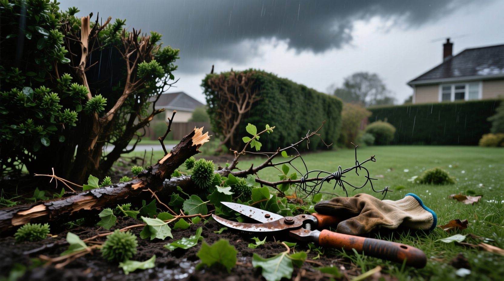 the worst time to trim hedges