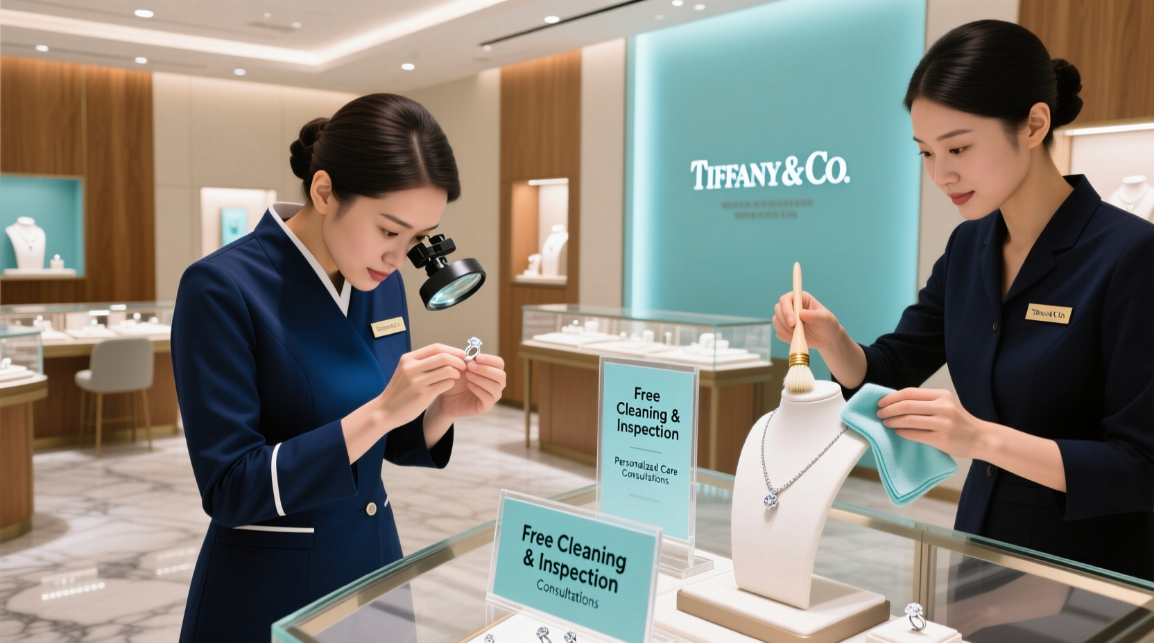 what jewelry cleaning and care services does tiffany offer