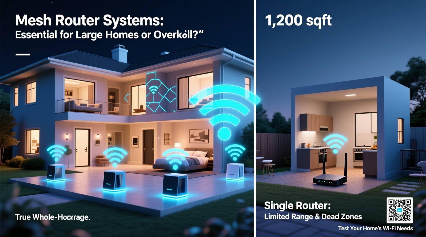 mesh router systems worth it for large homes or just overkill