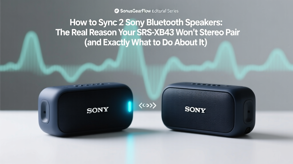 Sync 2 Sony Bluetooth Speakers: Fixes & Compatibility