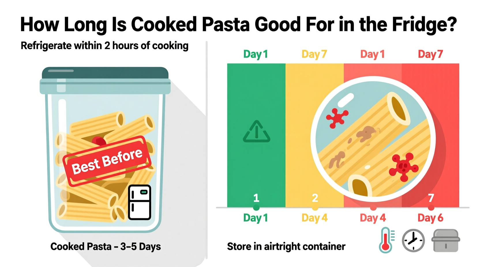 how long is cooked pasta good for in the fridge