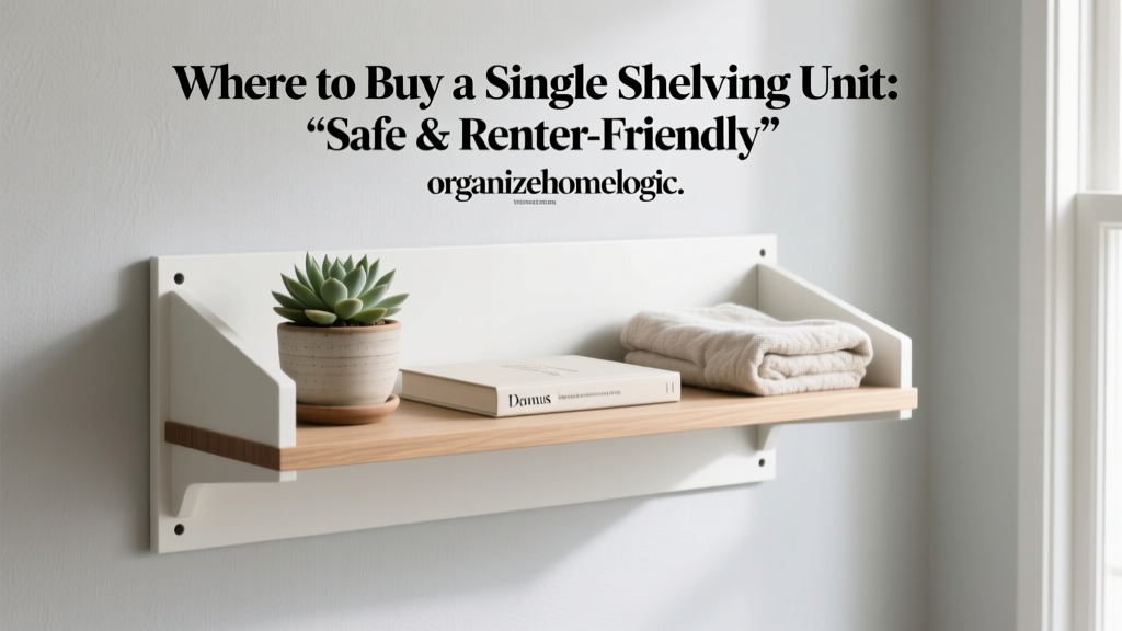 Where to Buy a Single Shelving Unit: Safe & Renter-Friendly